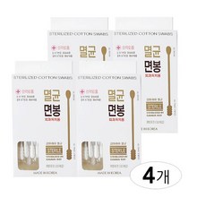 멸균 면봉, 30개입, 4개
