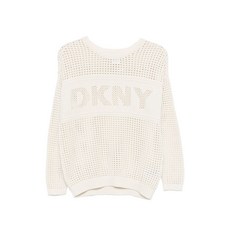 DKNY 로고 디테일 긴소매 스웨터