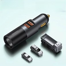 Baseus 120W 차량용 멀티시거잭 USB 차량 고속 충전기 분배기 담배 라이터 소켓, C+U버전
