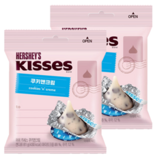 허쉬 키세스봉 쿠키앤크림, 81g, 2개