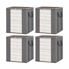 COXCO 대용량 이불 수납가방 4개 세트, 1세트, 회색