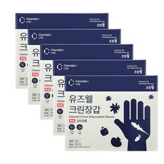 크린랩 유즈웰 장갑 200매, 5개