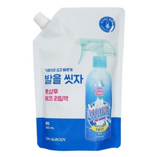 온더바디 코튼풋 발을씻자 풋샴푸 에코 리필 쿨링향, 1개입, 500ml