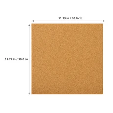 2mm 두께의 접착식 코르크 보드 30X30CM 방음 단열 코르크 게시판 컵받침 문 표지판 및 바닥 벽 장식용, 01 4pcs 2mm thick
