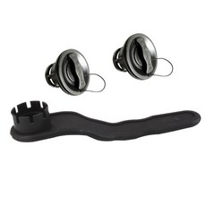 JIANDAAN 보트 뗏목 고무 배가 카약을위한 보편적 인 공기 판 \u0026 렌치 수선 공구, 설명, 블랙, 1개