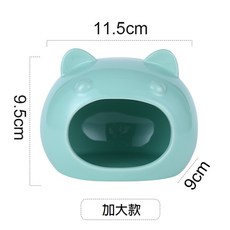 【現貨!涼感】倉鼠陶瓷窩 (貓頭款) 倉鼠用品 倉鼠躲避屋 倉鼠陶瓷屋 倉鼠睡窩 貓型陶瓷窩 消暑聖品 倉鼠家 小寵睡窩, 1個, 大號:碧水藍色11.5*9.5*9cm