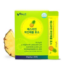 파인애플 효소 1개월분 HCCP인증 브로멜라인 소화 효소, 90g, 1박스