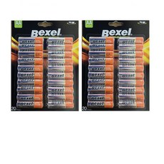 벡셀 알카라인 AA 건전지, 1개, 40개입