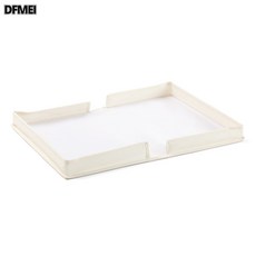 DFMEI 分格式內衣收納盒內褲文胸襪子收納衣櫃抽屜分隔整理盒家用可摺疊, 1個, 蓋子