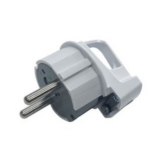 청사기공 현대일렉트릭 국산 ㄱ자 접지플러그 16A 250V, 2개