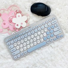 로지텍 K380 K380S 키스킨 한영 컬러 실리콘 키보드덮개 커버, 1개, K380S(버블블루)
