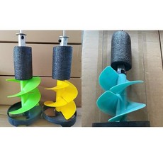 오거 드릴 얼음 쇄빙기 구멍뚫기 빙어낚시, 8인치 45cm 녹색 얼음 드릴 (알루미늄), 1개