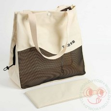 요비월드 동물 이동가방 아이보리 편안한반려견이동장 애견슬링백 고양이가방