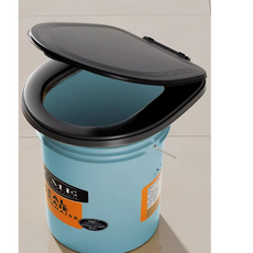 간이 가정용 변기 튜브 범용 U자형 변기 노인 방석 이동 변기 성인용 야간 변기 커버, 1개, 블랙