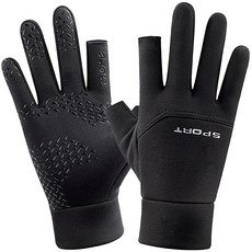 편안생활 겨울 오토바이 배달장갑 논슬립 스마트폰 터치 기모 방한 장갑, 1컬레, 블랙