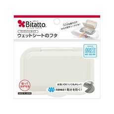 日本 必貼妥 Bitatto 濕紙巾蓋 自動彈蓋 濕巾蓋 重覆黏濕紙巾專用盒蓋 彈跳系列 翻蓋 濕紙巾蓋子, 白色 / 7290, 1個