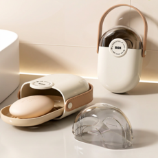 로멀리 베이직 휴대용 비누케이스, 코튼화이트, 1개