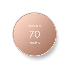 Google 구글 Nest 온도 조절기 - 가정용 스마트 프로그래밍 가능한 Wi-Fi 차콜 그외 각종 393554, Sand