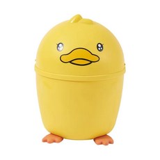 귀여운 만화 작은 노란색 오리 책상 장식 미니 쓰레기통 사무실, 1.Mini yellow duck