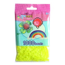 컬러비즈 5mm55g1000개900원, 1개, S39_싱글비즈 형광노랑