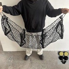 자동차 트렁크 메쉬 백 자동차 트렁크 픽업 보관 가방 보관 네트 고정 수하물 4개 구획 디자인 보관, 01 1pc