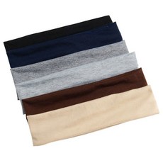 6개입 여성 요가 헤어밴드 얇은 스포츠용 논슬립 흡수 편안한 일상용