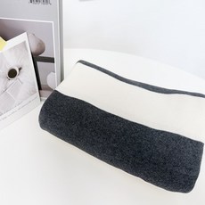 CRT 036 탐나요 넓은 스트라이프 스판 원단 줄무늬 패브릭 단가라 대폭 천, 1개, 민자차콜