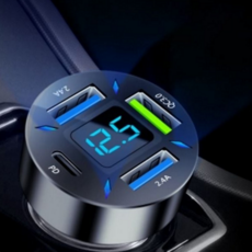 차량용 고속 충전기 멀티 디스플레이 자동차 차량용 시거 잭 충전기 어댑터 스마트폰