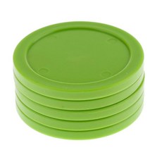 게임 테이블용 62mm 교체용 퍽 5개 액세서리 - 블랙, 녹색, 플라스틱