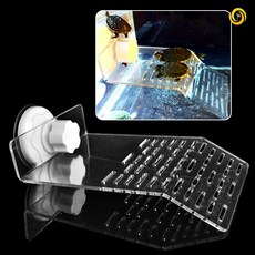 거북이 육지 쉼터 거북이 다리 놀이터 일광욕 계단 용품, 1개