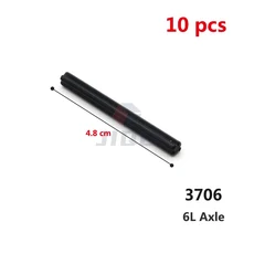 10 개/몫 하이테크 빌딩 블록 부품 크로스 액슬 호환 32062 4519 3705 32073 23948 87083 15462 MOC 기술, 06 3706, 1개