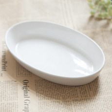 도자기 원형 수반 납작타원 19x3cm 조화꽃 전용 인테리어 화분 장식 소품 원예 용품 가드닝, 없음