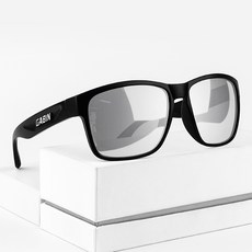 스타일호른 가빈 베이직 편광 선글라스 G20 남녀공용 자외선차단 안정적인 아시안핏, C05 + 블랙 + 실버미러