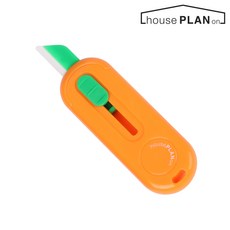 하우스플랜온 1+1 마그네틱 세라믹 칼 자석 부착 다용도 안전커터 칼, 캐롯, 2개