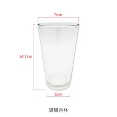 透明調酒杯 波士頓雪克杯內杯 玻璃杯 雪克杯內杯 飲料杯, 1個, L1639 玻璃內杯 ※超取限12個