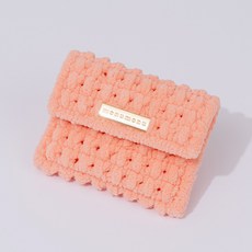 모누의 네트공예 - 벚꽃팝콘 카드지갑 DIY 키트 (영상제공), 피치, 1개