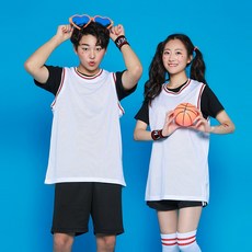 나시농구복반티 농구반티 농구조끼 화이트농구나시 1001