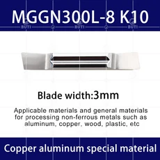 DESKAR 100% 오리지널 그루빙 블레이드 MGMN300 구리 알루미늄 슬로팅 인서트 그레인 MGGN/MRMN/MGMN CNC, 21 MGGN300L-8 K10, 01 10PCS