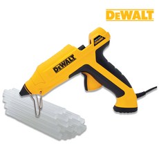 DEWALT 디월트 140W 급속 히팅 글루건 + 국산 핫멜트 11mm 600g 글루스틱 세트, 글루건 + 글루스틱 600g 백색, 1개