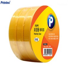 [프린텍] 포장용 테이프 투명 P1520-3 15mmx20m