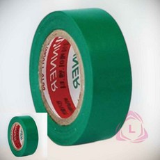 전기테이프 테이프 녹색 10m 컬러테이프 공업용테이프