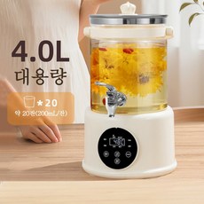 Mochae 물끓이는기계 4리터 소형 다기능 전기 티포트 내열유리 자동출수 커피 분유 주전자, 4L