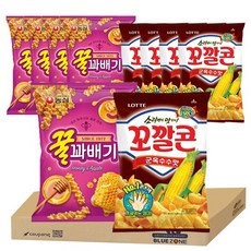 블루존 스낵세트 (꿀꽈배기 5개 + 꼬깔콘 군옥수수맛5개) 세트, 1개