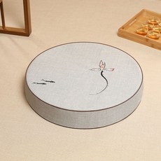 蒲團 坐墊 榻榻米地闆坐墊 陽臺飄窗 禪修墊 跪墊 拜佛墊 打坐墊, 蓮花蒲團 - 淺灰,直徑30cm 厚度5cm