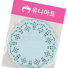 글샵 칼라 종이 레이스 소형 하늘 디저트카페