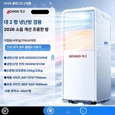 소형 에어컨 이동식 냉난방 가정용 캠핑 휴대 원룸 주방 일체형 가성비 미니, 대형 2마력 냉난방