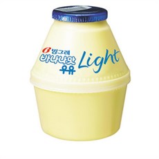 빙그레 단지우유 바나나라이트 우유, 240ml, 80개