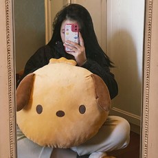 帕洽狗 漢堡造型抱枕 靠枕, 漢堡狗-抱枕-大號40*40*18cm