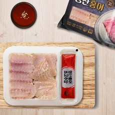 [TV출연 영산홍어] 국산 영산포 숙성홍어회 모듬살 + 초고추장, 1세트, 홍어 100g*5팩 + 초고추장 20g*5팩