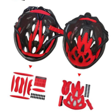 자전거헬멧악세서리 키밍 자전거헬멧 내피 턱패드 쿠션 스폰지 오토바이, 10종 세트, 블랙